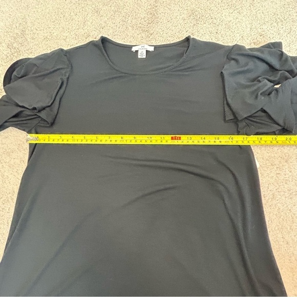 HALSTON black long sleeve ruffle frill blouse top Sz S NWT - Picture 8 of 10